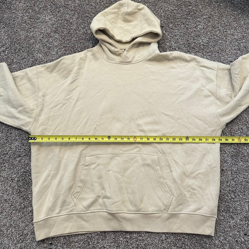 ABERCROMBIE & FITCH Men's Essential Popover Hoodie Size XXL In Cream - Picture 7 of 9